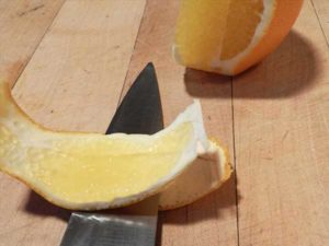 preparer semifreddo : faire zest orange